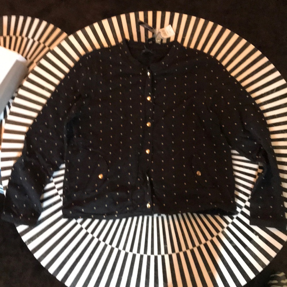 Gold-snapped Sweater/Jacket